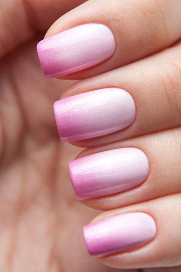 Chic Ombre Nail Design: Soft Pink Gradient with Elegant Finish for Any Occasion