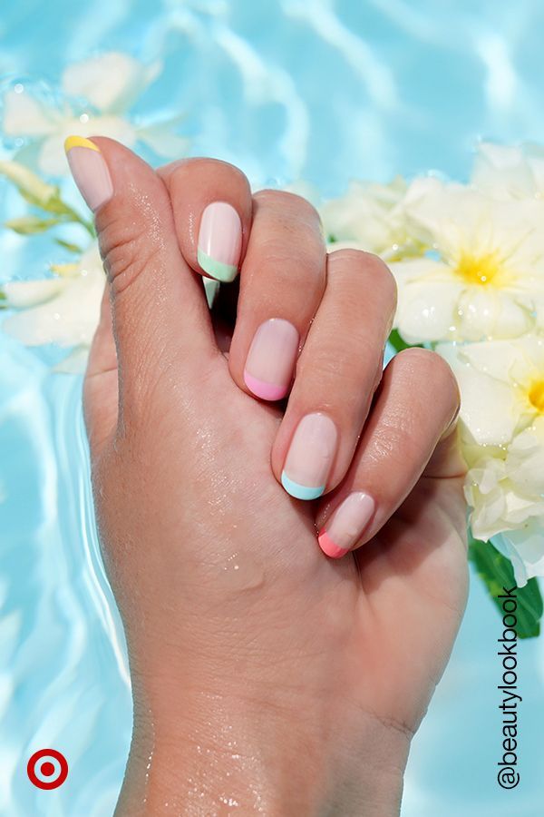 Pastel-Inspired Playful Nail Design Perfect for Summer Occasions.