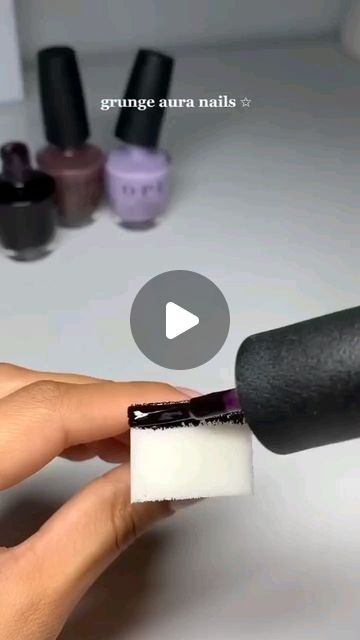 Nail Art With Sponge