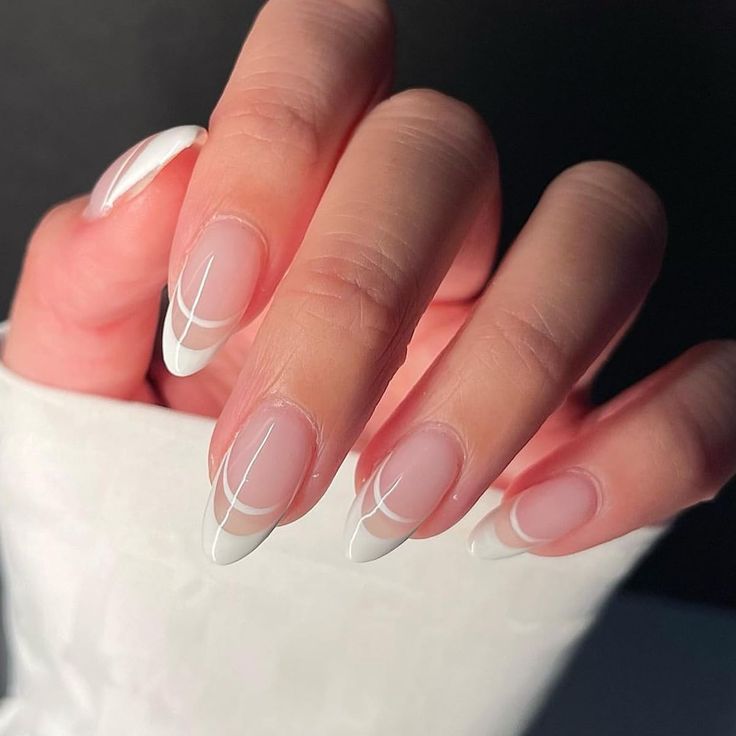 Sophisticated French Tip Nail Design with Modern Twist for Any Occasion