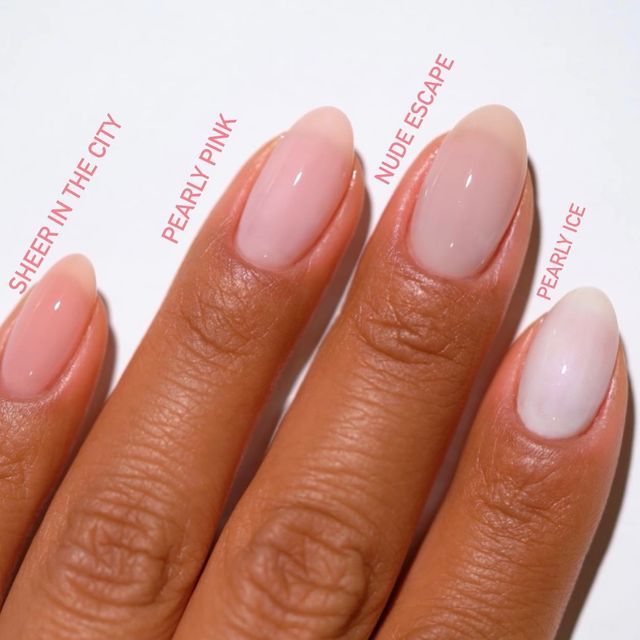 Sophisticated Minimalist Nail Designs with Pearlescent Finishes