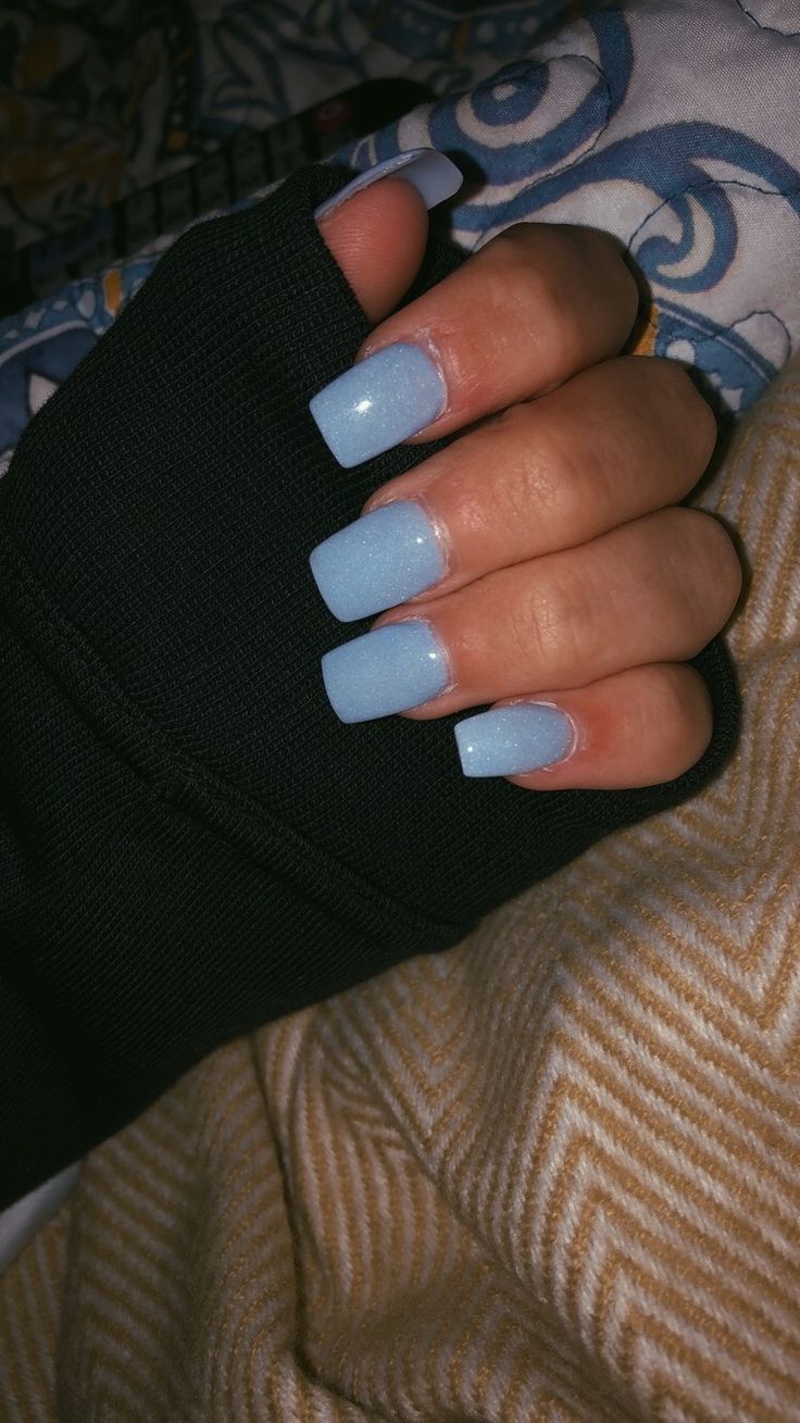 Sophisticated Pastel Blue Nail Design: A Perfect Blend of Elegance and Comfort