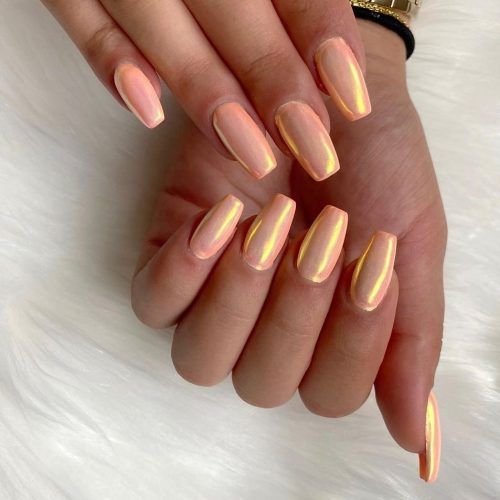 Chic Pastel Nail Designs with Radiant Yellow Accents on Elongated Square Nails.