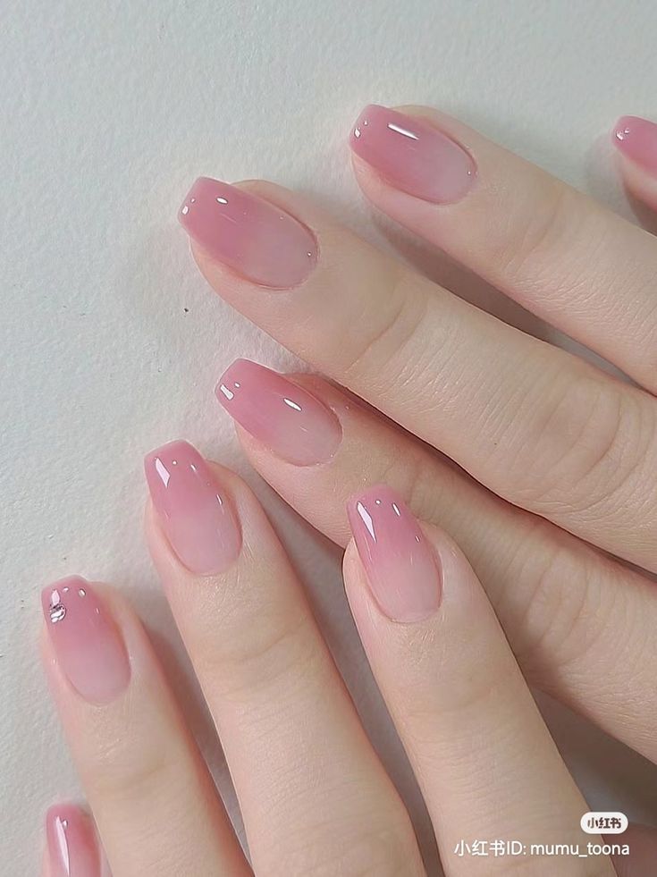 Elegant Blush Pink Ombre Nail Design: A Chic Look for Any Occasion