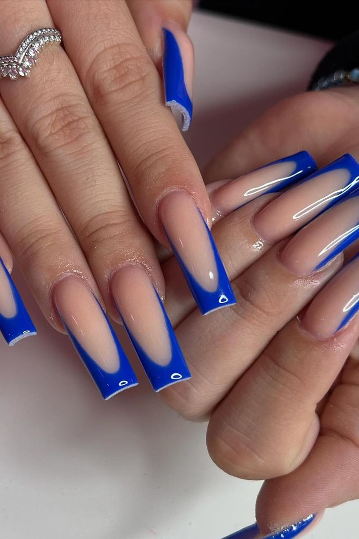 Chic Blue French Tip Nails: A Modern Twist on Elegance