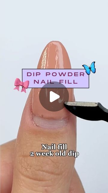 Chic and Low-Maintenance Nude Dip Powder Nail Design with Expert Fill Technique.