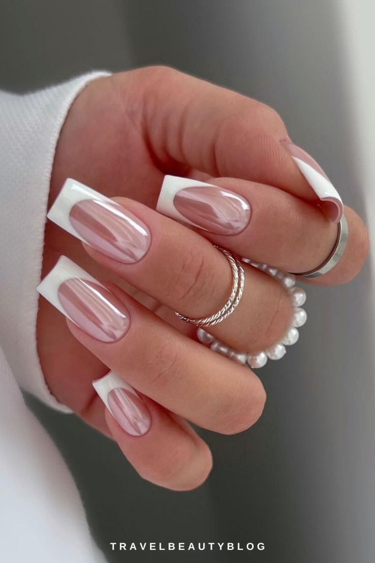 Chic Nail Design Blending Classic French Style with Modern Accents