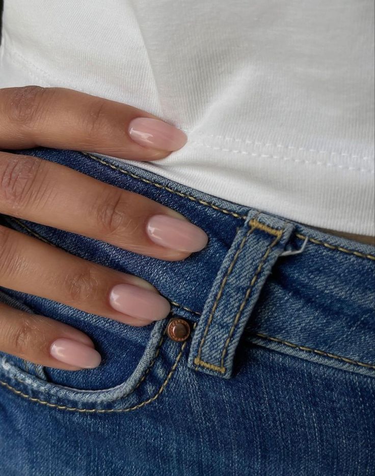 Timeless Elegance: Perfectly Polished Nude Nails for Effortless Style.