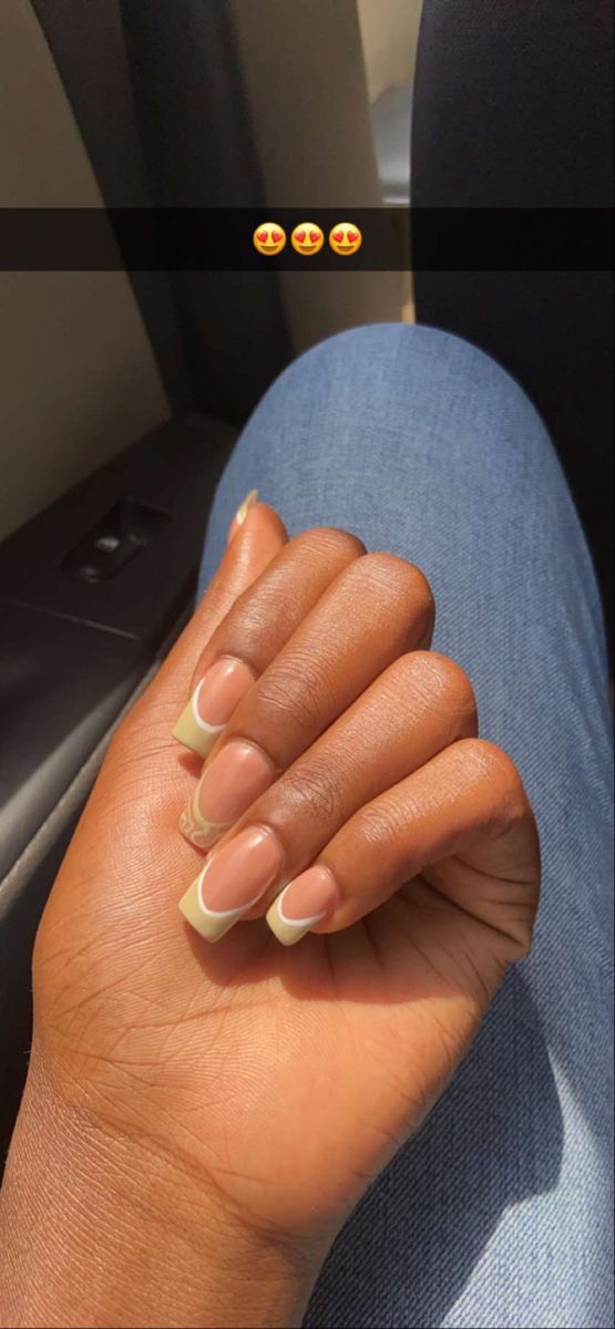 Chic White-Tipped Nail Design: A Versatile and Modern Manicure Choice.