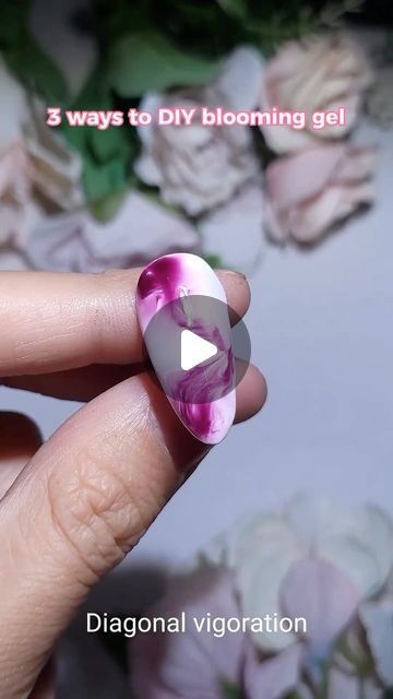 Elegant Floral Gradient Nail Design Showcasing Blooming Gel Techniques for Creative DIY Art