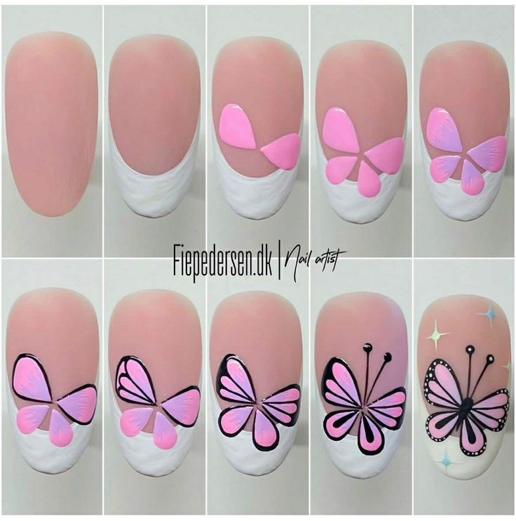 Whimsical Butterfly Nail Designs: A Playful Blend of Color and Charm