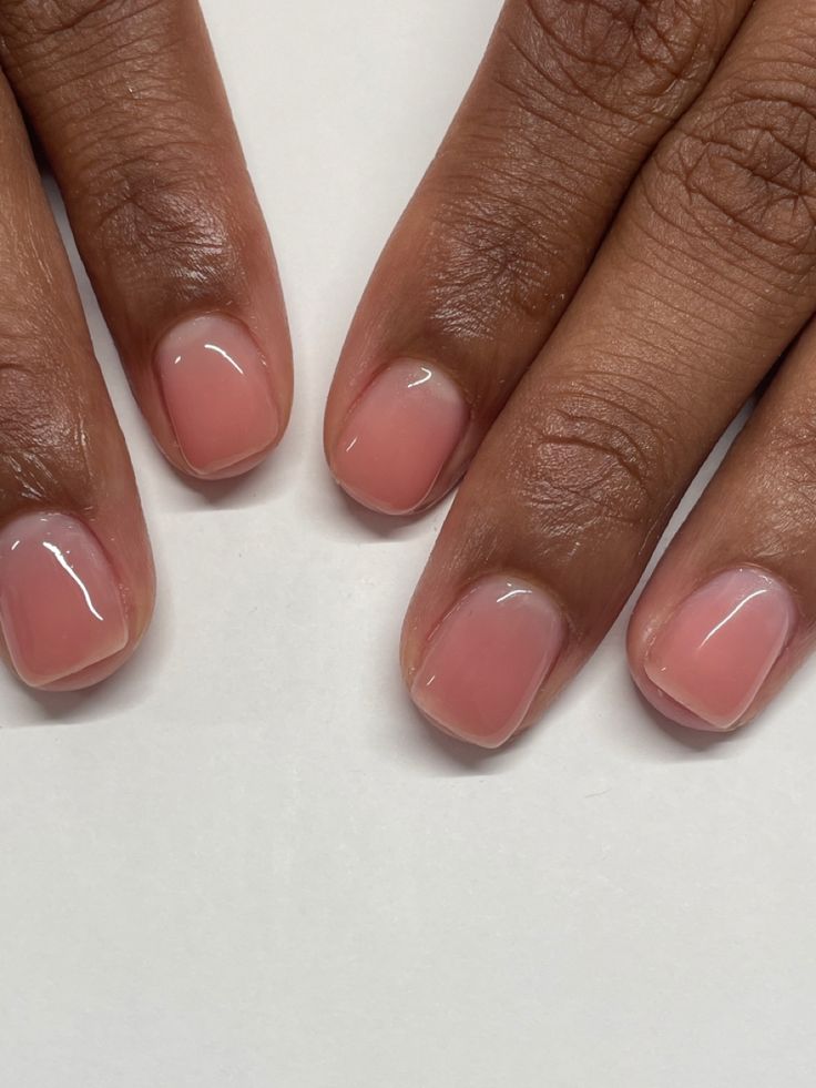 Timeless Elegance: Soft Pink Glossy Nails for Any Occasion