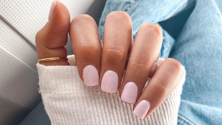 Elegant Pastel Pink Nail Design: Subtle Sophistication for Any Occasion.