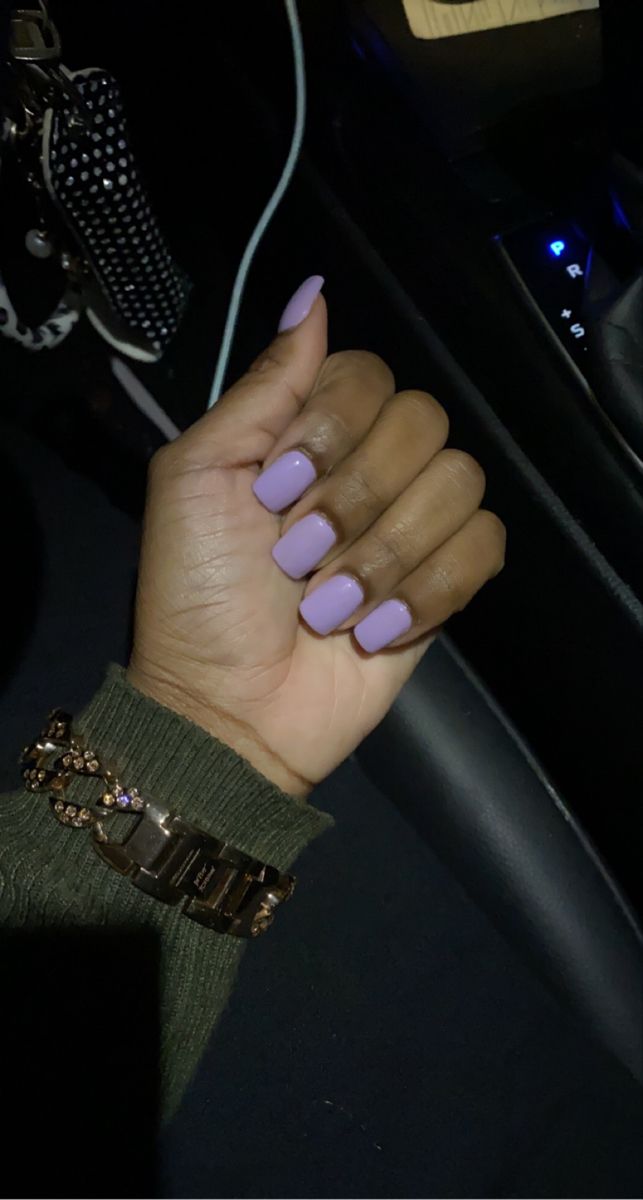 Elegant Lavender Nail Design: Soft Finish & Timeless Charm