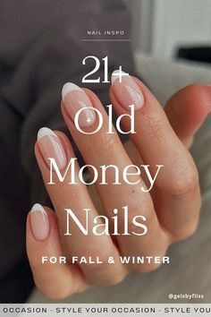 Classic French Tip Nail Design with a Modern Twist for Fall/Winter Elegance.