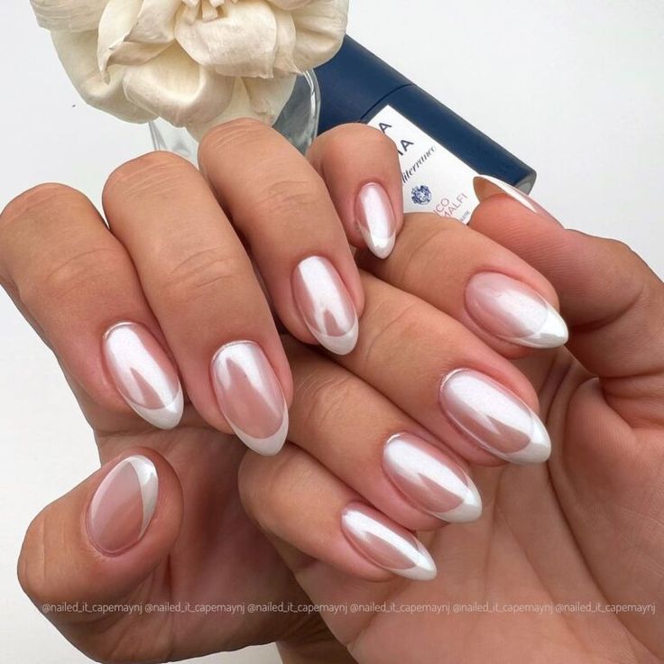 Elegant French Tip Nail Design with a Modern Twist