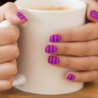 Elegant Purple Striped Nail Design: Perfect for Any Occasion