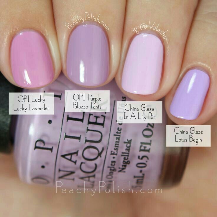 Whimsical Pastel Nail Design: Lavender and Lilac Harmony for a Playful Yet Elegant Look.