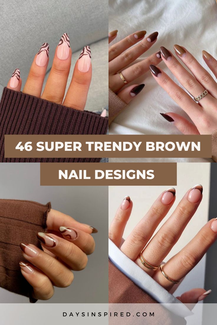 Chic Brown Nail Designs: Sophisticated Style for Every Occasion.