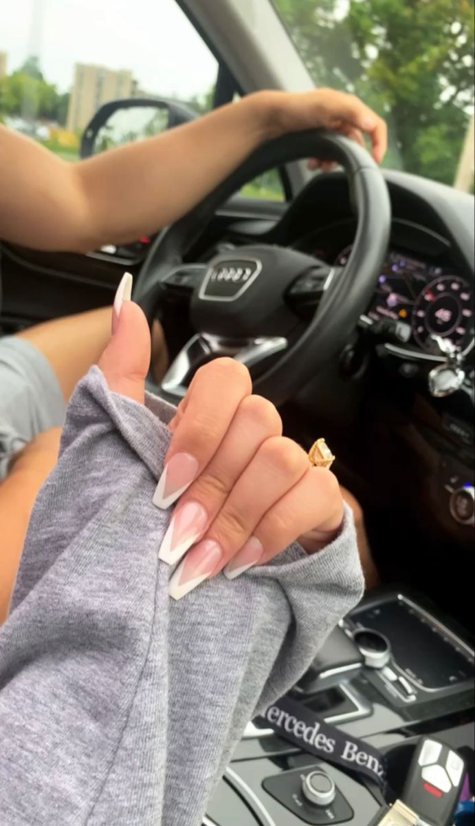 Elegant Long Nails: Modern French Tips for Any Occasion