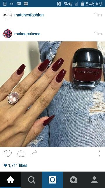 Sophisticated Deep Burgundy Nails: A Chic Blend of Classic Elegance and Modern Flair