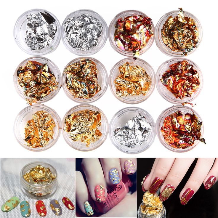 Luxurious Nail Art Supplies: Metallic Foils for Customizable Shimmering Designs.