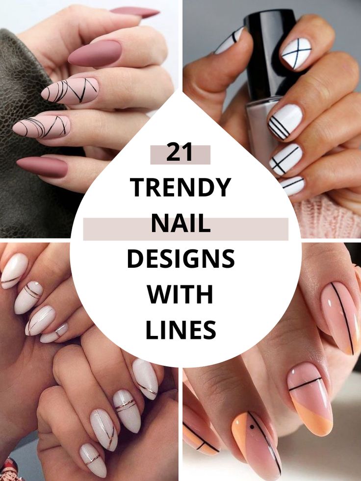 Modern Geometric Nail Designs: Elegant Simplicity with Versatile Appeal.