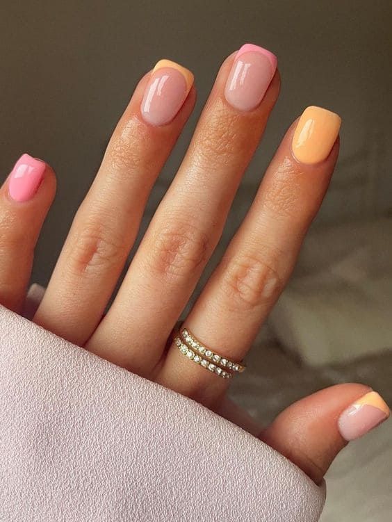 Vibrant Pastel Nail Design for a Fun and Charming Finish.