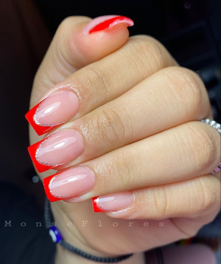 Chic Bold Red French Tips: A Modern Take on Classic Elegance