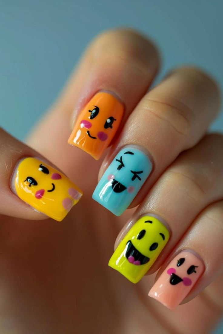 Whimsical Nail Art: Vibrant Colors and Playful Expressions for a Cheerful Manicure