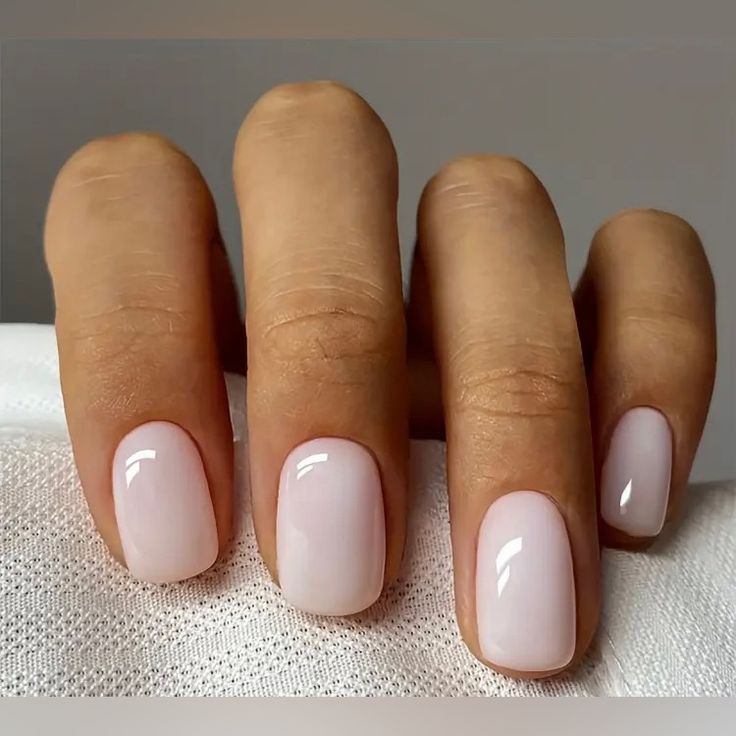 Elegant Soft Blush Pink Nails: A Timeless and Versatile Manicure Choice.