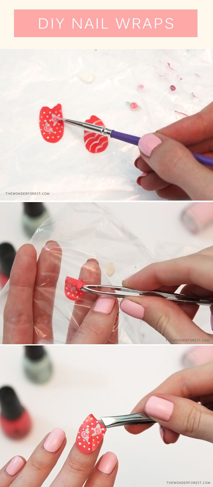 Create Unique Floral Nail Art with DIY Vibrant Nail Wraps