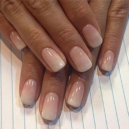 Elegant Ombre Nail Design with Soft Pink Gradient for Any Occasion