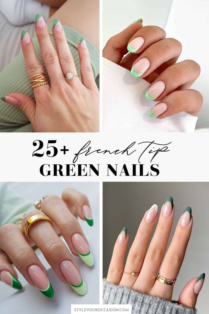 Chic Green French Tip Nails: A Modern Take on Classic Elegance