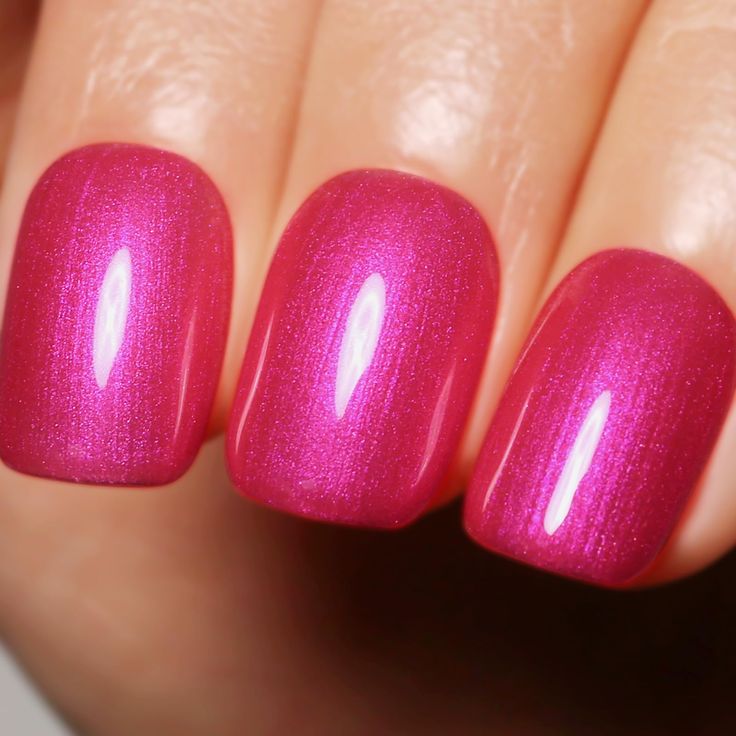 Bold Hot Pink Nails: A Shimmering Statement for Any Occasion