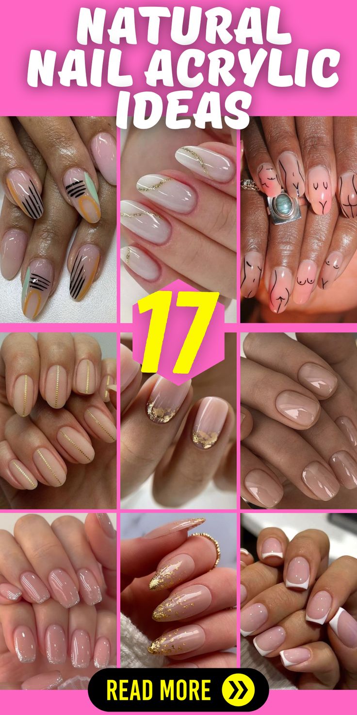 Chic and Elegant Natural Nail Acrylic Designs for Every Occasion