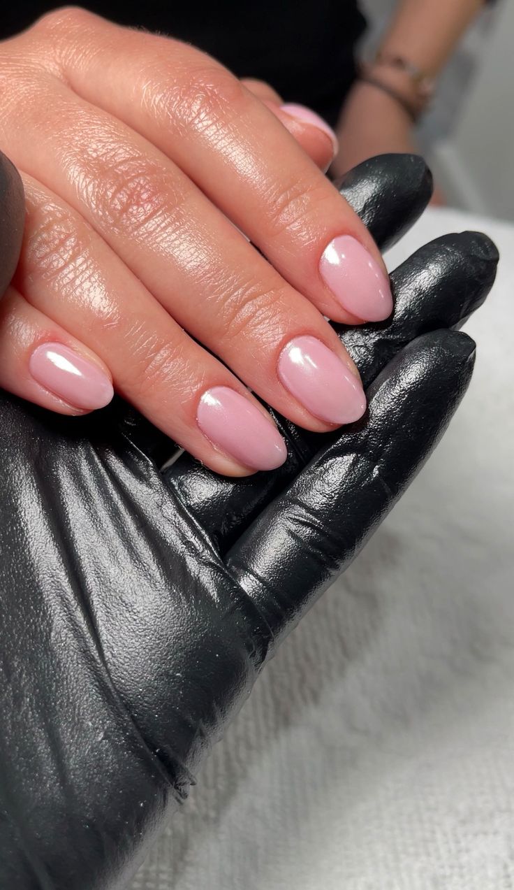 Timeless Elegance: Soft Pink Almond-Shaped Nails for Any Occasion