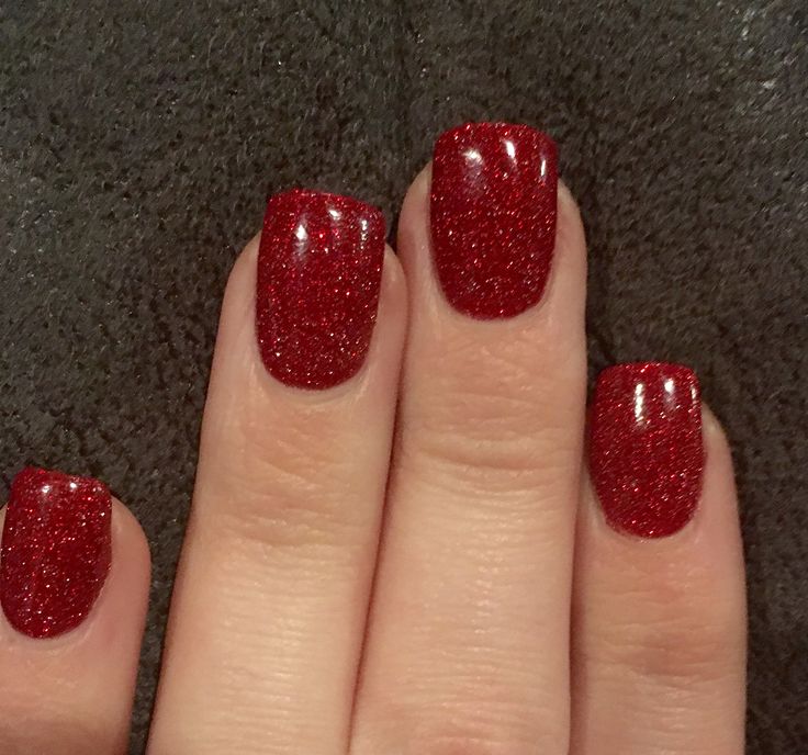 Glamorous Sparkling Red Nails: Elegant Elegance for Any Occasion