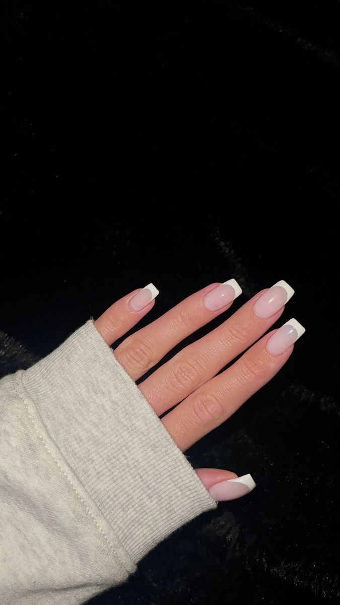 Chic French Tip Nail Design with Soft Pink Ombre for Every Occasion