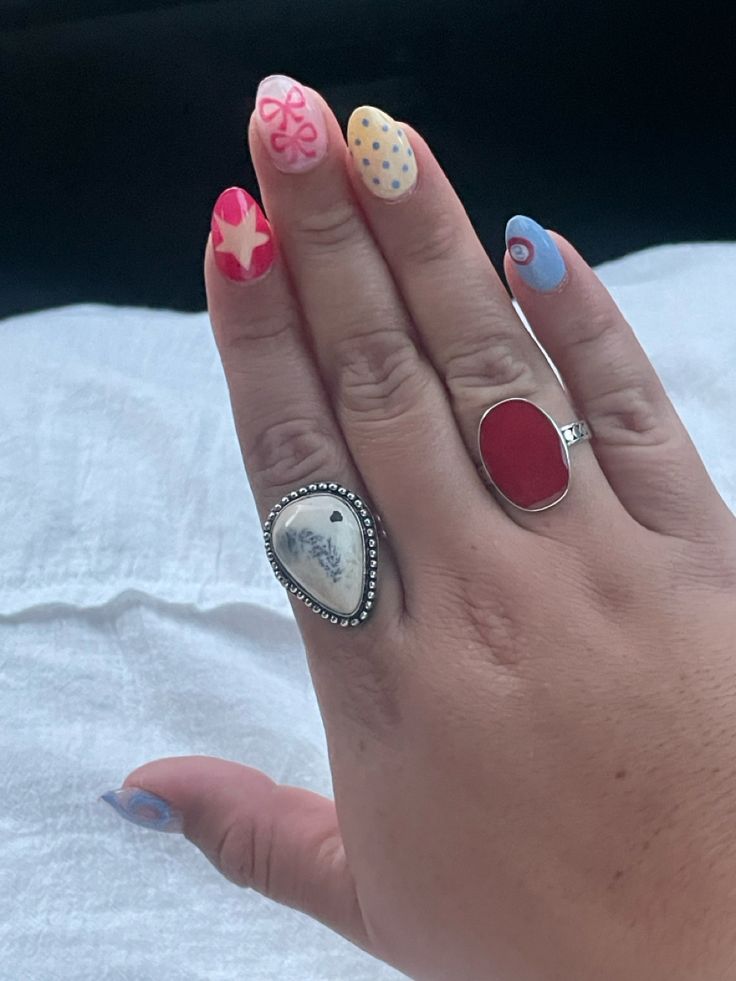 Playful and Vibrant Nail Art: A Whimsical Expression of Individuality and Creativity