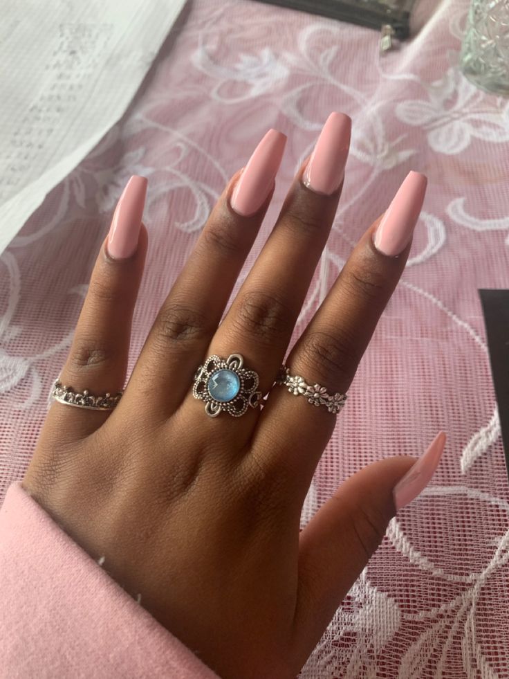 Elegant Long Pink Nails: A Chic, Polished Manicure for Any Occasion