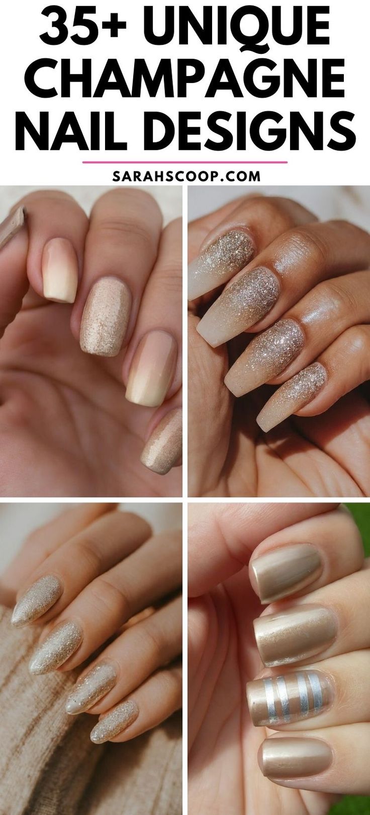 Luxurious Champagne Nail Designs: Elegant Aesthetics for Every Occasion