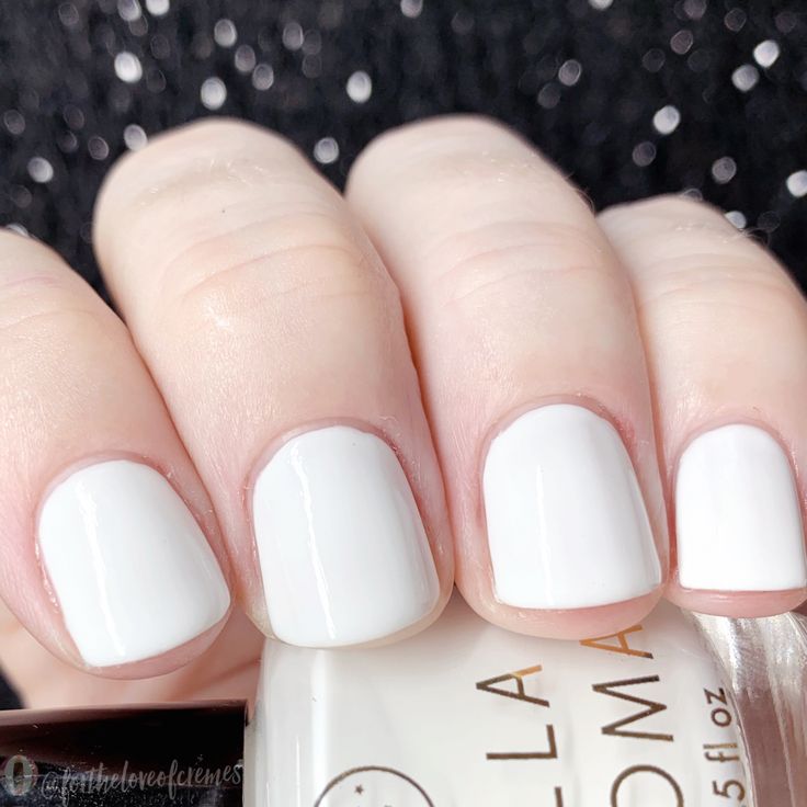 Versatile Fresh White Manicure: Clean, Soft Look for Any Occasion with Nail Art Potential.