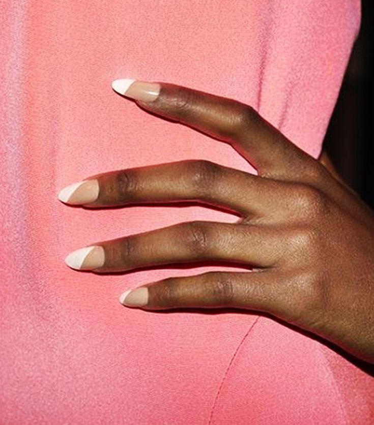 Timeless Elegant French Manicure with Soft Nude Base and Crisp White Tips.