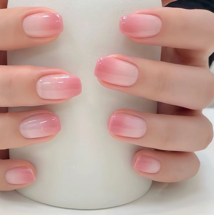 Elegant Ombre Pink Nails: A Modern Twist on Classic French Tips