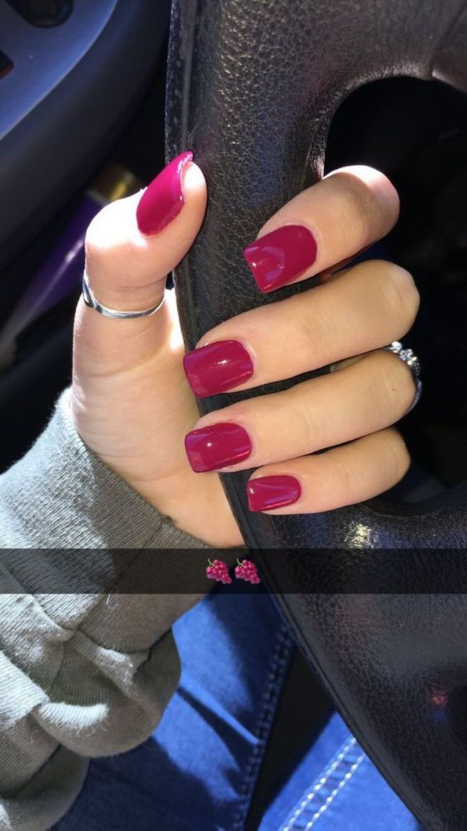 Chic Burgundy Nail Design: Glossy Meets Matte for Modern Elegance