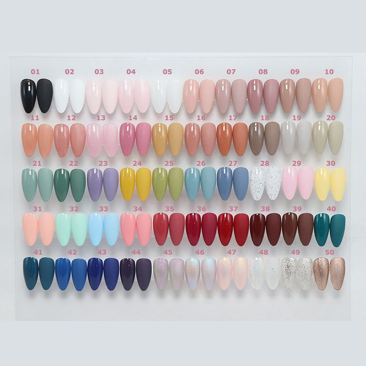 Vibrant Nail Design Palette: Inspiring Creativity with Bold Colors and Finishes.