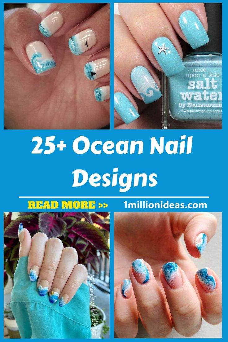 Vibrant Ocean-Inspired Nail Designs for a Refreshing Coastal Vibe