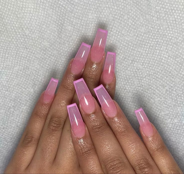 Elegant Gradient Pink Long Nails: A Modern Manicure for Any Occasion