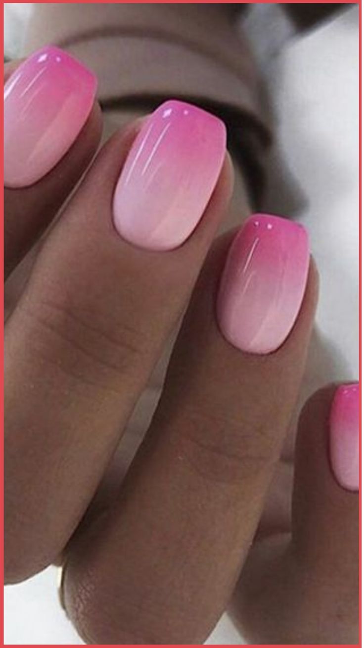 Elegant Ombre Nail Design: Soft Pink Gradient for Any Occasion